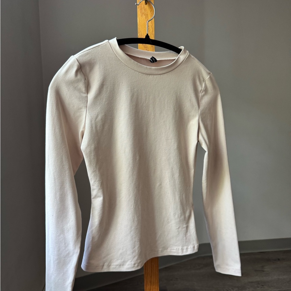 Women’s Long Sleeve Light Beige Top